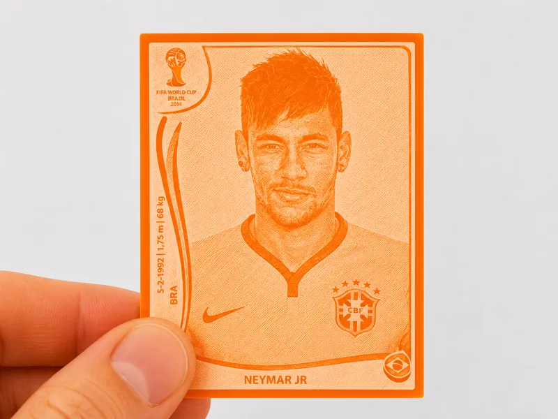 Figurita 3D de Naymar Jr 2014 (Panini)