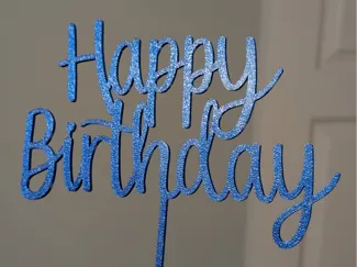 Happy Birthday Cake Topper Decoration