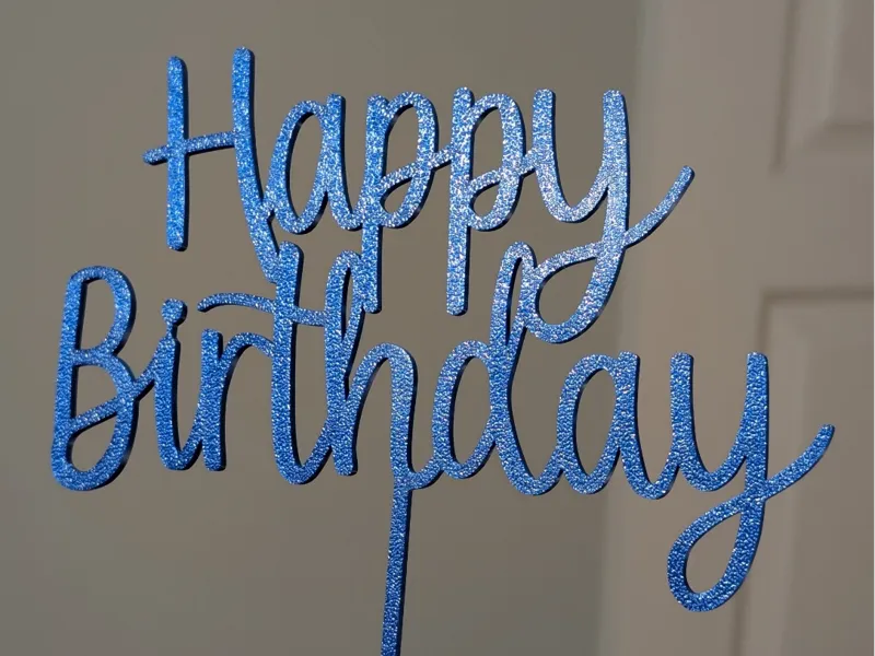 Happy Birthday Cake Topper Decoration