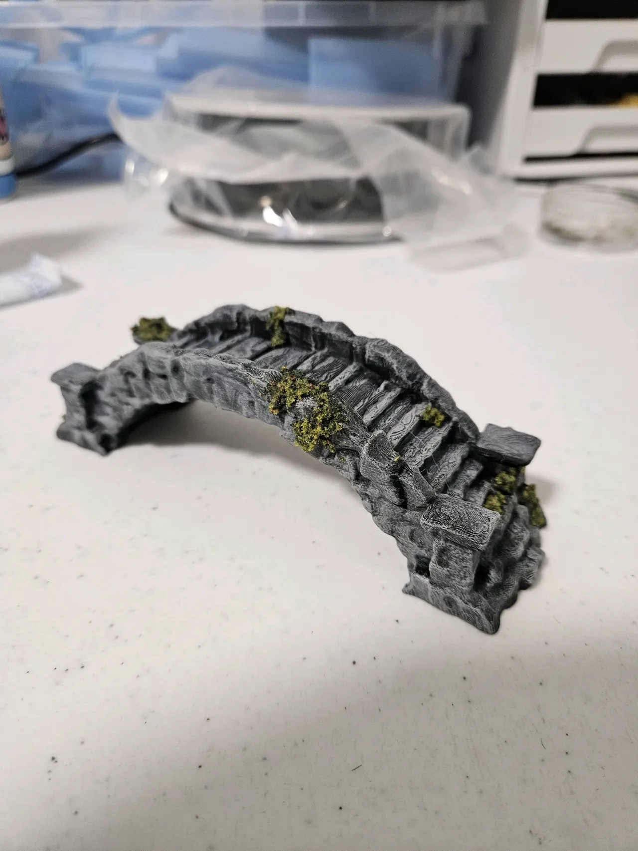 Ancient stone bridge for tabletop wargaming view 2