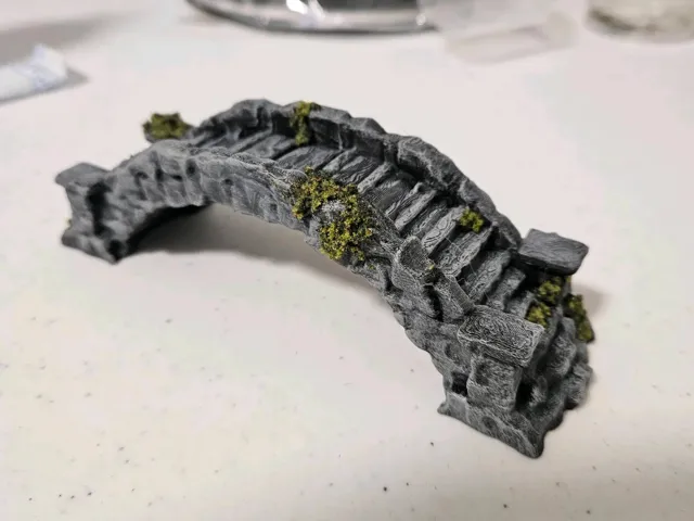 Ancient stone bridge for tabletop wargaming
