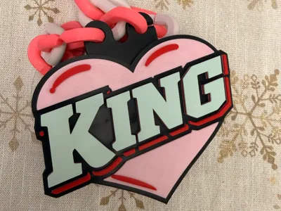 KING Heart Hype Chain