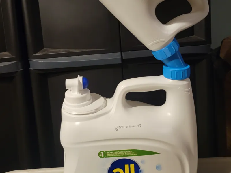 Laundry Detergent Transfer Coupler Adapter
