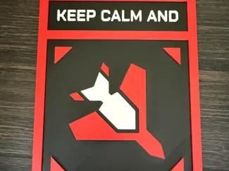 Keep Calm and Eagle 500kg Bomb Stratagem Plaque