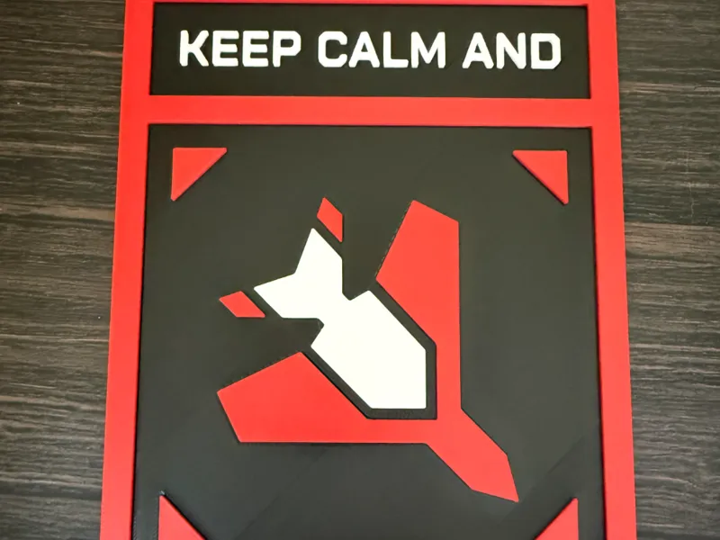 Keep Calm and Eagle 500kg Bomb Stratagem Plaque