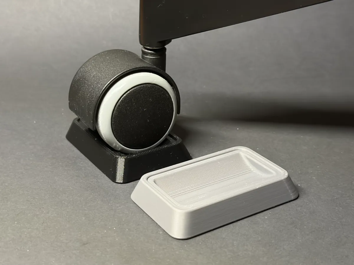 Chair Wheel Stopper | Caster Block | Sim Racing - Free 3D Print Model ...