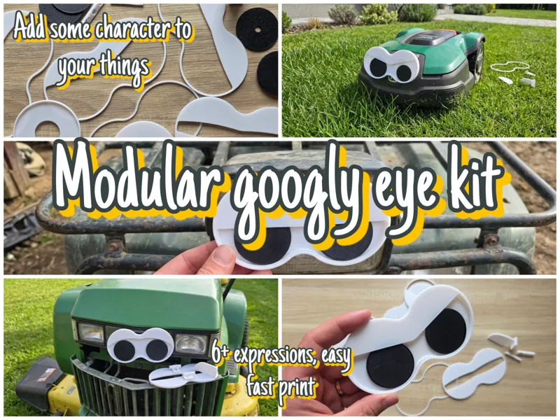 Modular Googly Eyes – Swappable Faceplates!
