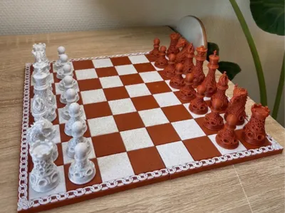 LUXURY CHESS BOARD for Drago Pieces -Easy Assembly