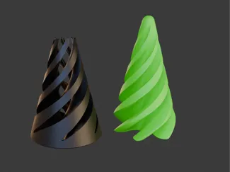 Spiral cone fidget