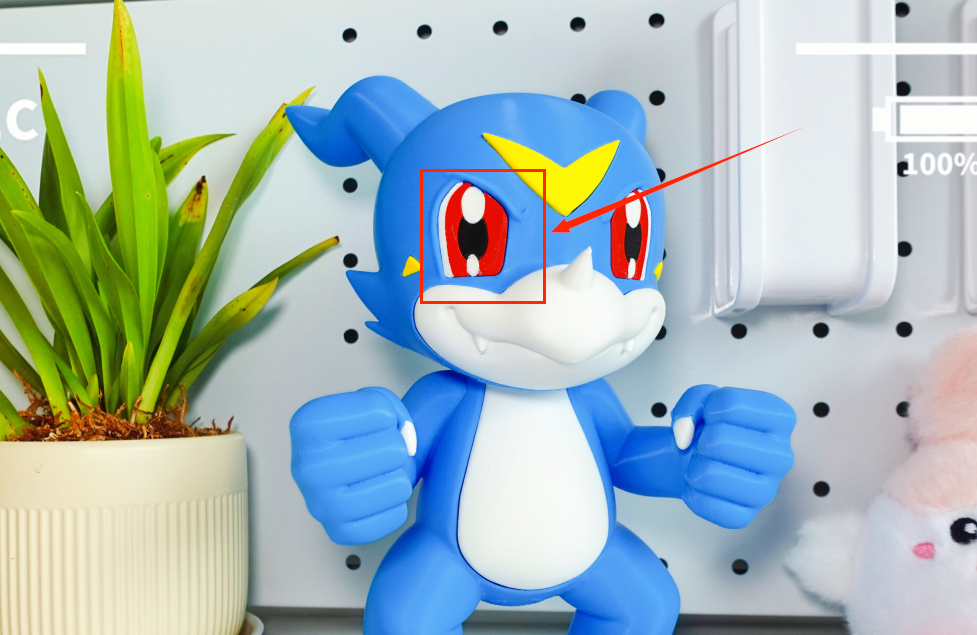 Miniatura 2 do modelo 3D 数码宝贝—V仔兽（分色组装）V-mon Digimon