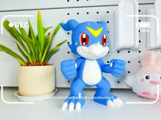 数码宝贝—V仔兽(分色组装)V-mon Digimon