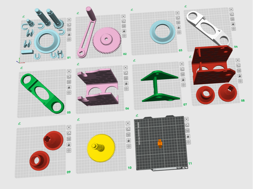 Miniatura 1 do modelo 3D 料盘绕线器(改编自Sergiu大佬的Cell Spool Winder)