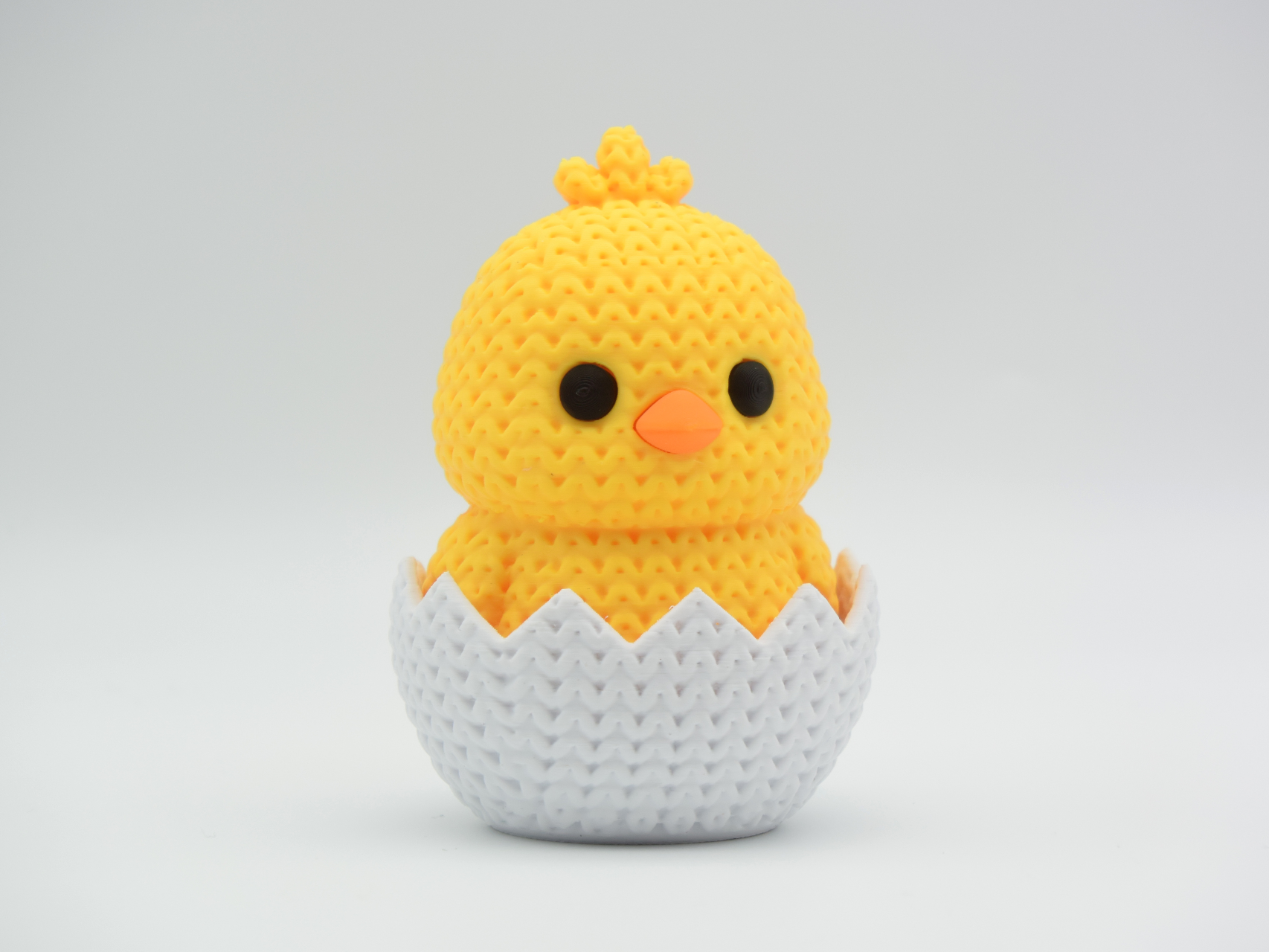 Miniatura 1 do modelo 3D Knitted Hatching Chick - Easter