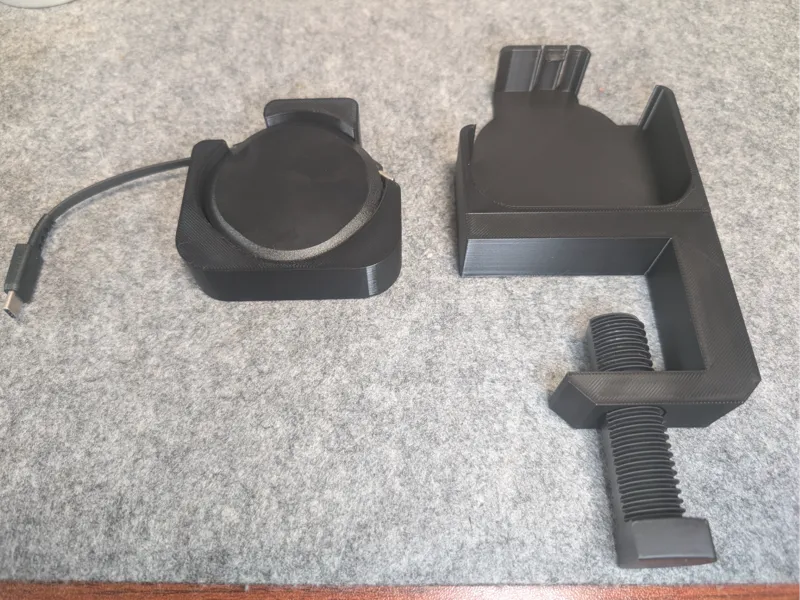 オウルテックリール式USB Type-Cケーブル用クランプホルダー