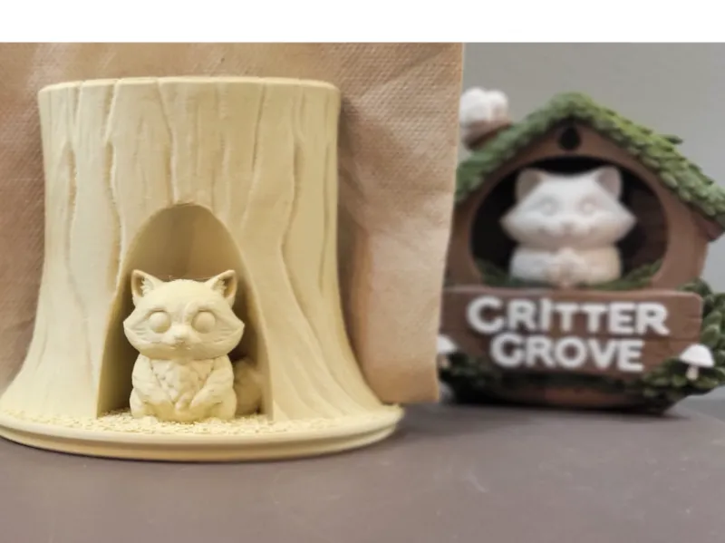 Raccoon Napkin/Letter Holder