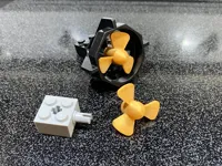 0.4mm nozzle 0.1mm layer, 2 walls, 0% infill