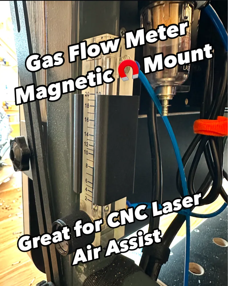 Acrylic Gas Flowmeter Magnetic Mounting Bracket