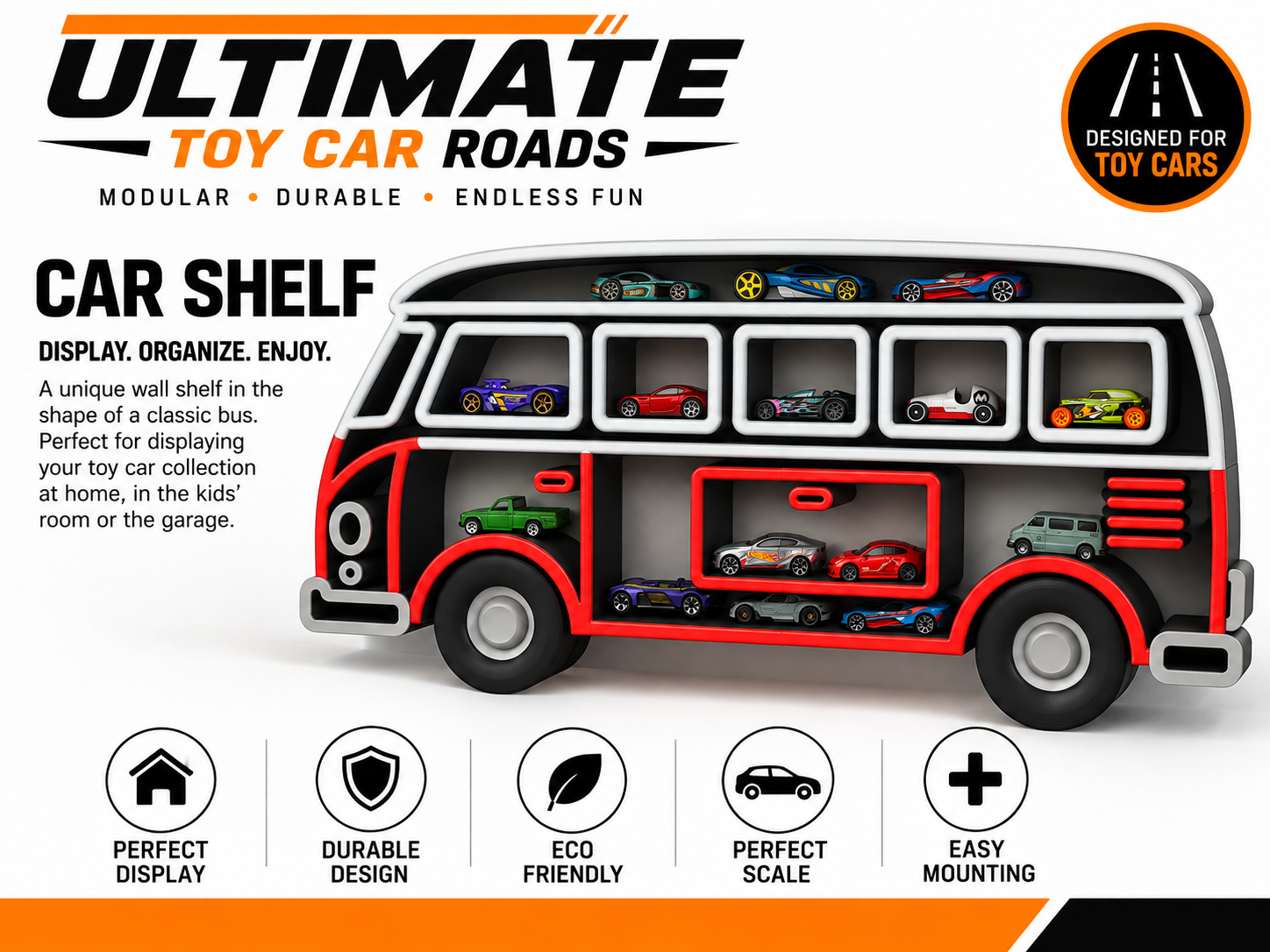 Ultimate Toy Car Roads - Car Shelf 3D model