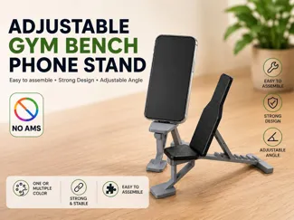 Gym Bench Phone Stand | Adjustable Angle | No AMS