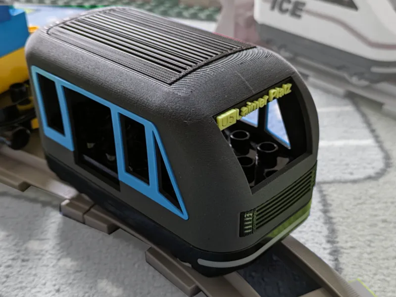 Duplo compatible Train - MVG Munich Subway U-Bahn