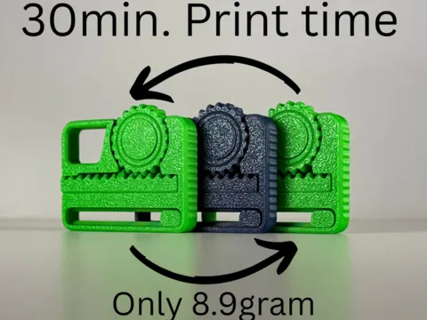 Objeto manipulable: Ultimate Gear Loop Fidget/30min Print time/8.9gram — referencia de MakerWorld