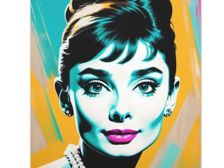 Audrey Hepburn Paint Splatter Hueforge P1S