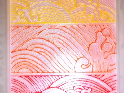 Japan waves lampshade for my TTL