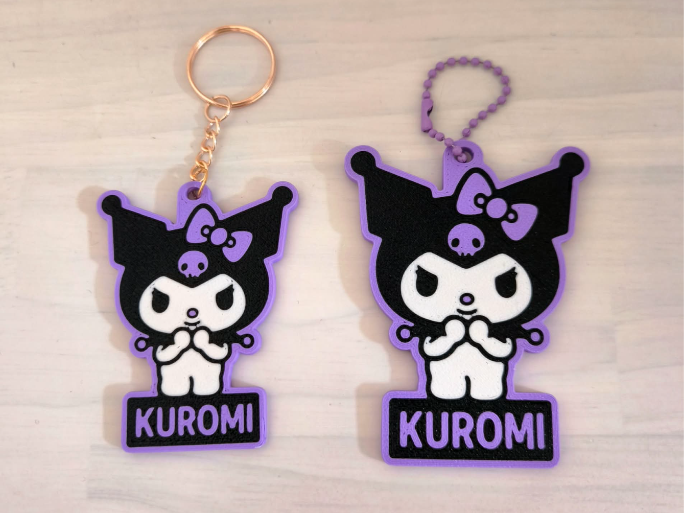Miniatura 1 do modelo 3D Kuromi Inspired Keychain 
