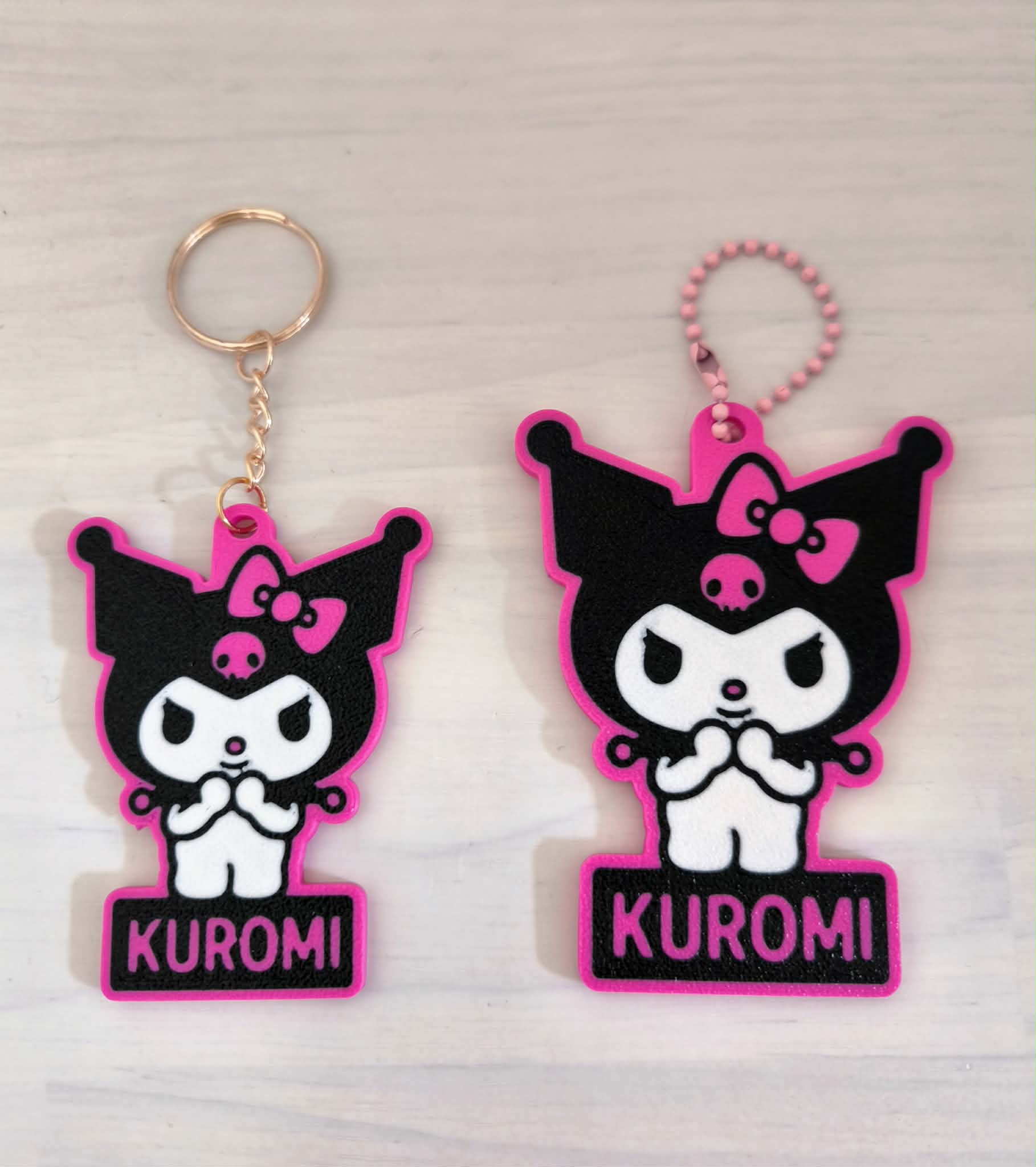 Miniatura 2 do modelo 3D Kuromi Inspired Keychain 