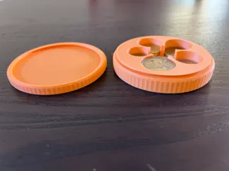 Euro coin holder