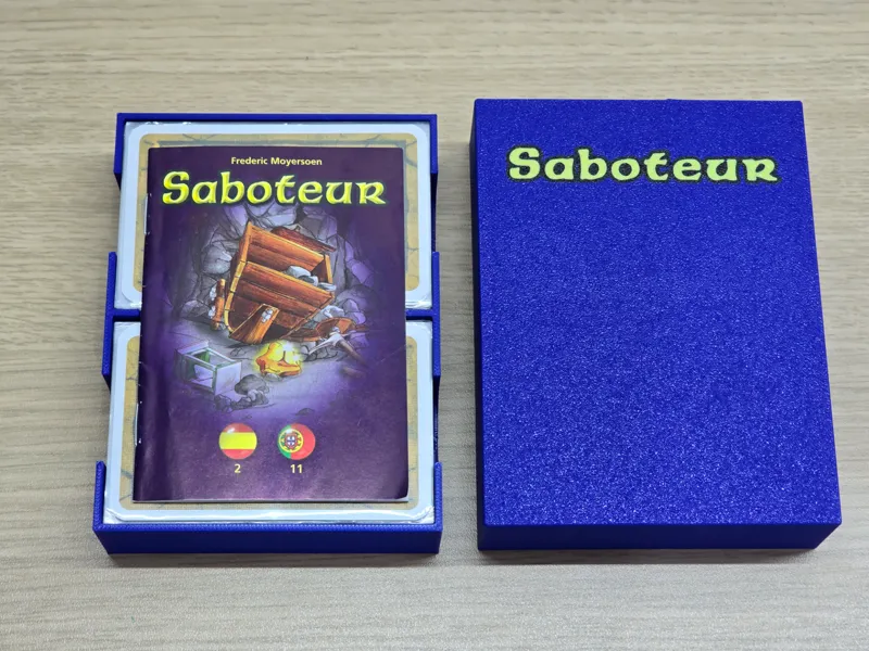 Saboteur (Board Game) box for Sleeved cards
