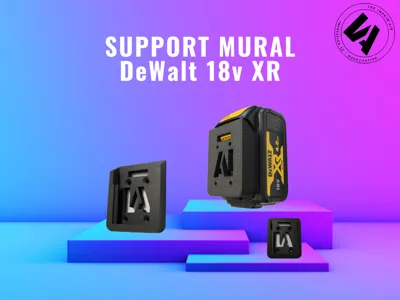 Support mural batterie DeWalt xr 18v