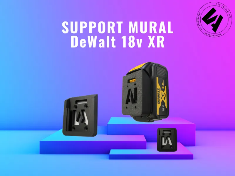 Support mural batterie DeWalt xr 18v