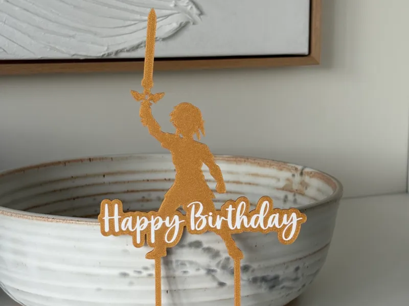 Zelda Link Cake Topper