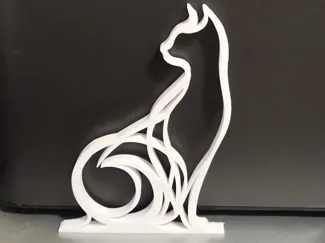 Minimalist Cat Silhouette Decoration