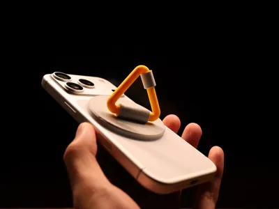 iPhone Magnetic UFO Ring Phone Stand No Glue No Screws MagSafe Accessories