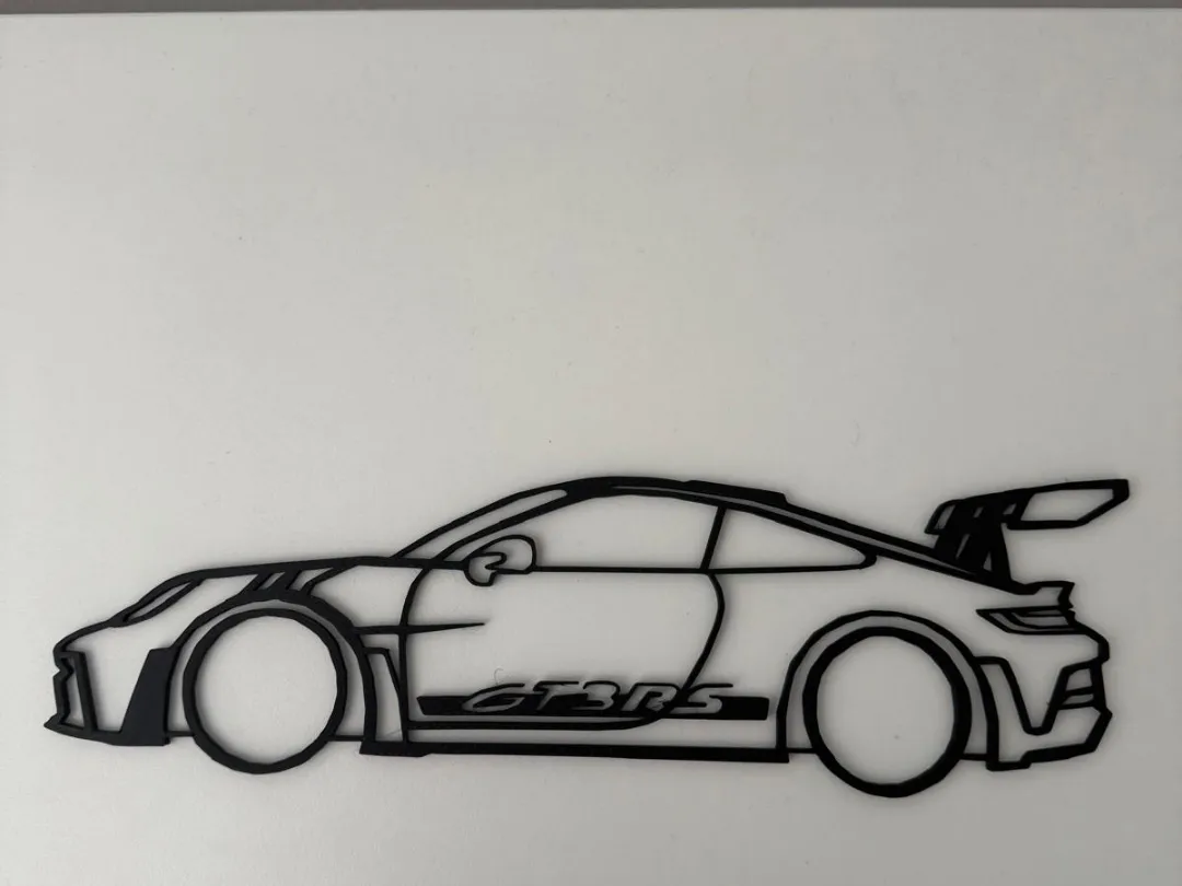 Porsche GT3 RS Wall Art - Free 3D Print Model - MakerWorld
