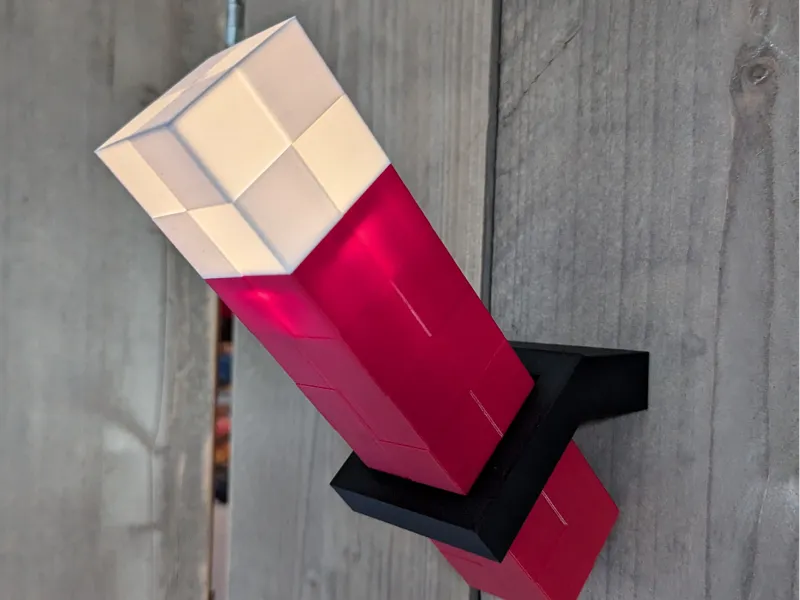 Minecraft wallmount holder