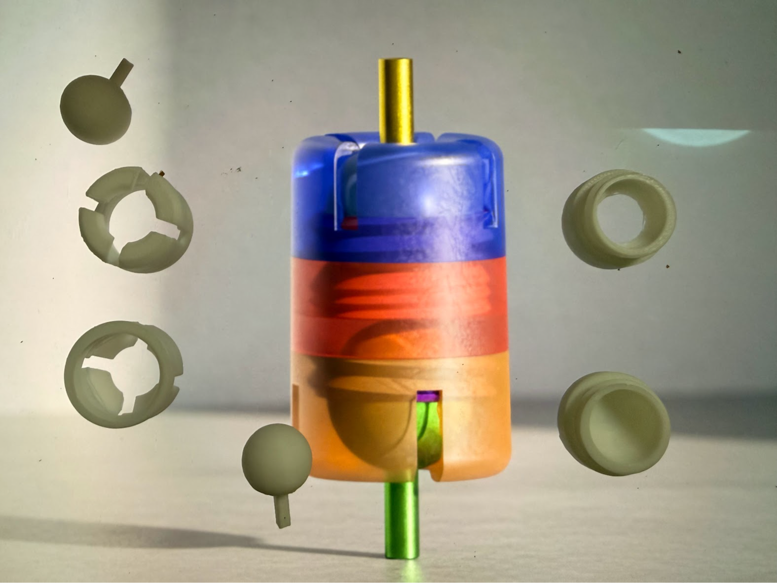 doble rotula, doble conector ball 