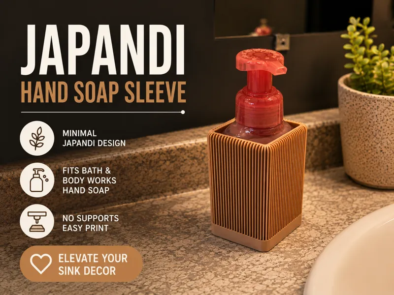 Japandi Hand Soap Sleeve
