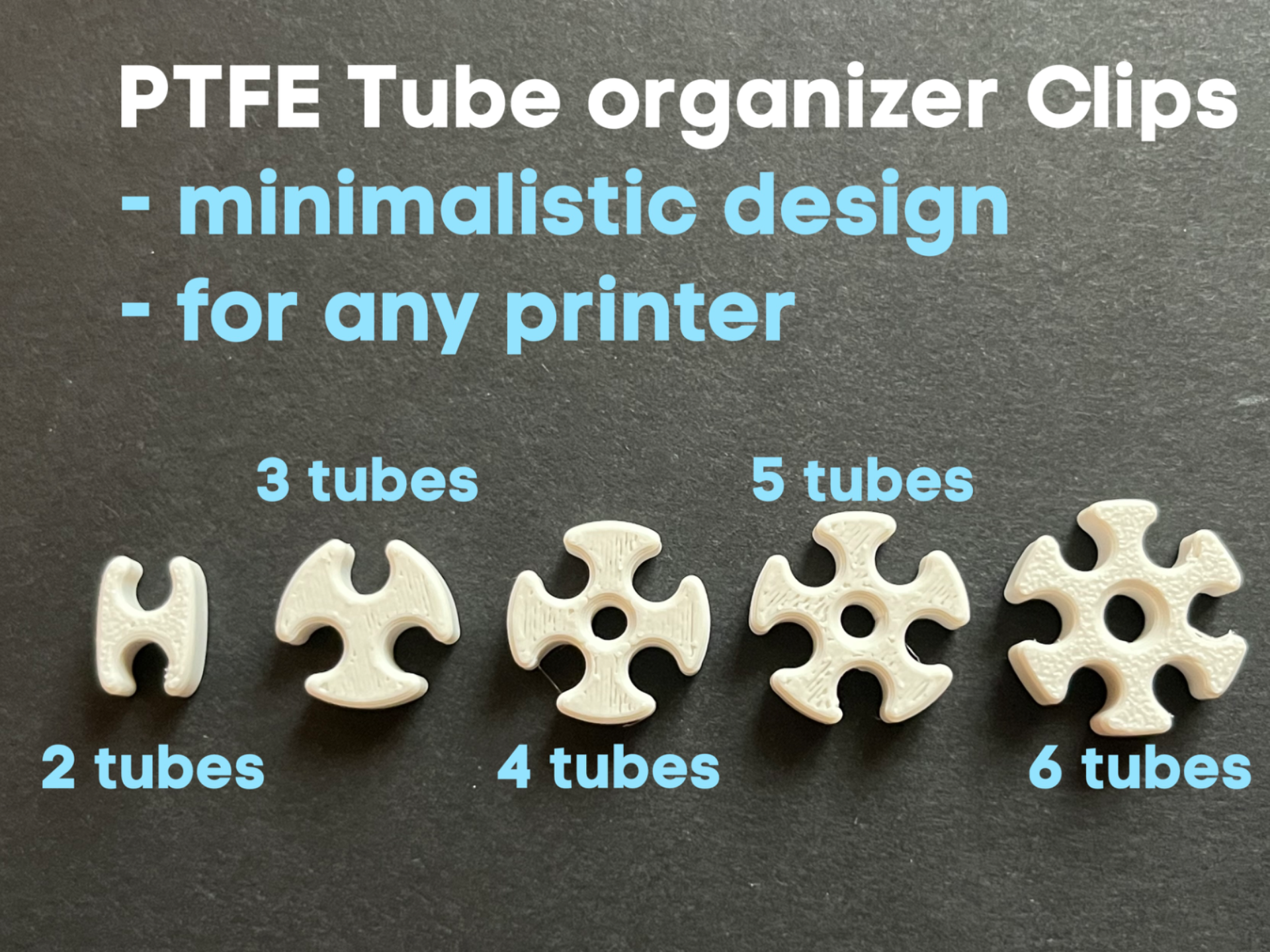 PTFE Bowden Tube Organizer Clip | by catchworks