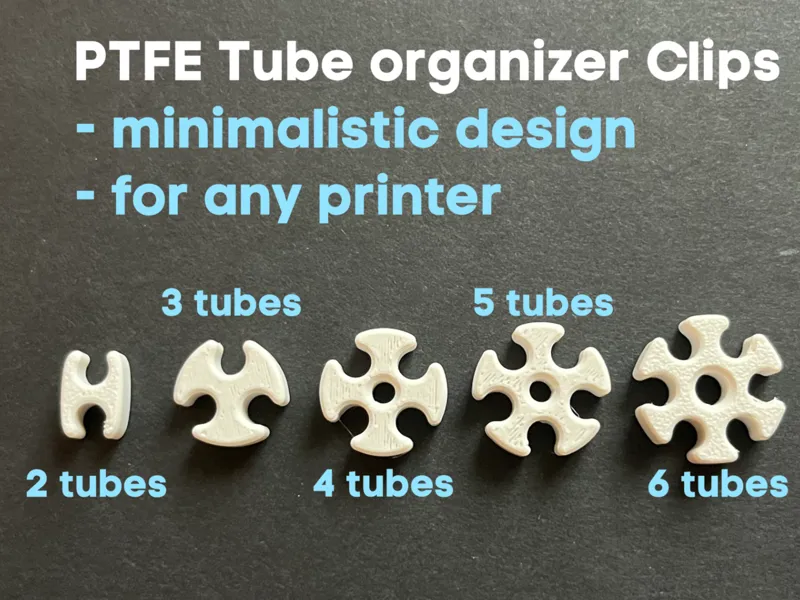 PTFE Bowden Tube Organizer Clip | by catchworks