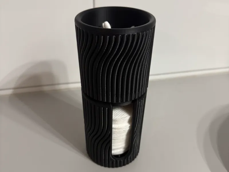 Stackable cotton swap and pad holder