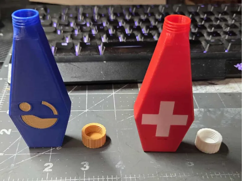 Potion Bottle v3 - health potion (screw-on cap)