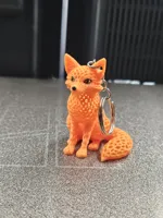 Voronoi Fuchs 3 Farben Keychain
