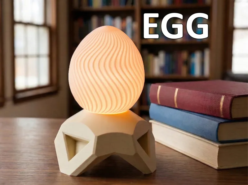 Twisty Egg Lamp