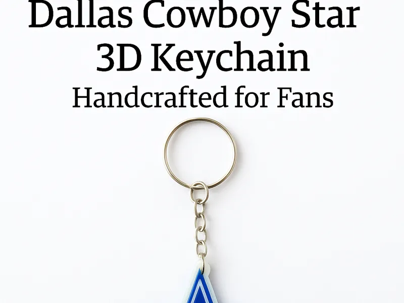 3D Printed Dallas Cowboys Star Keychain