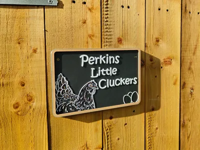 Custom Chicken Coop Sign – Little Cluckers Edition