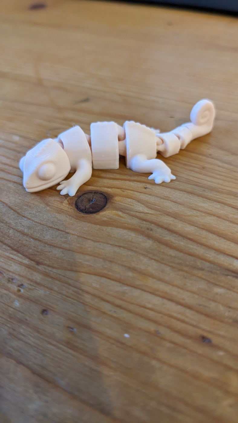 Miniatura 3 do modelo 3D Flexi Chameleon - Articulated