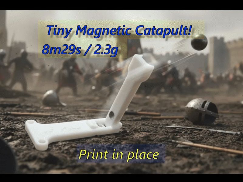Tiny Catapult Keychain